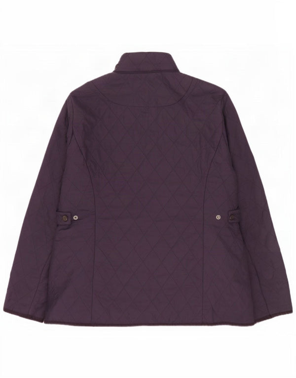 Barbour Quiltet jakke til kvinder UK 16 Large Navy Blue