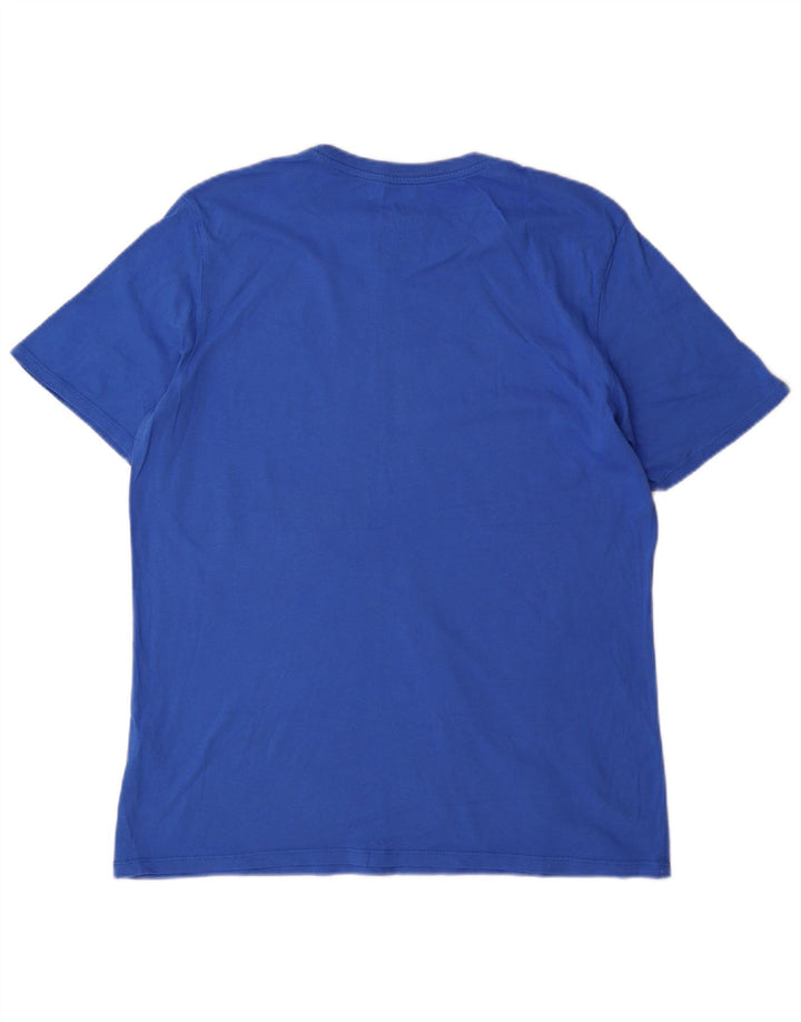 Nike T-shirt top til mænd, stor blå bomuld