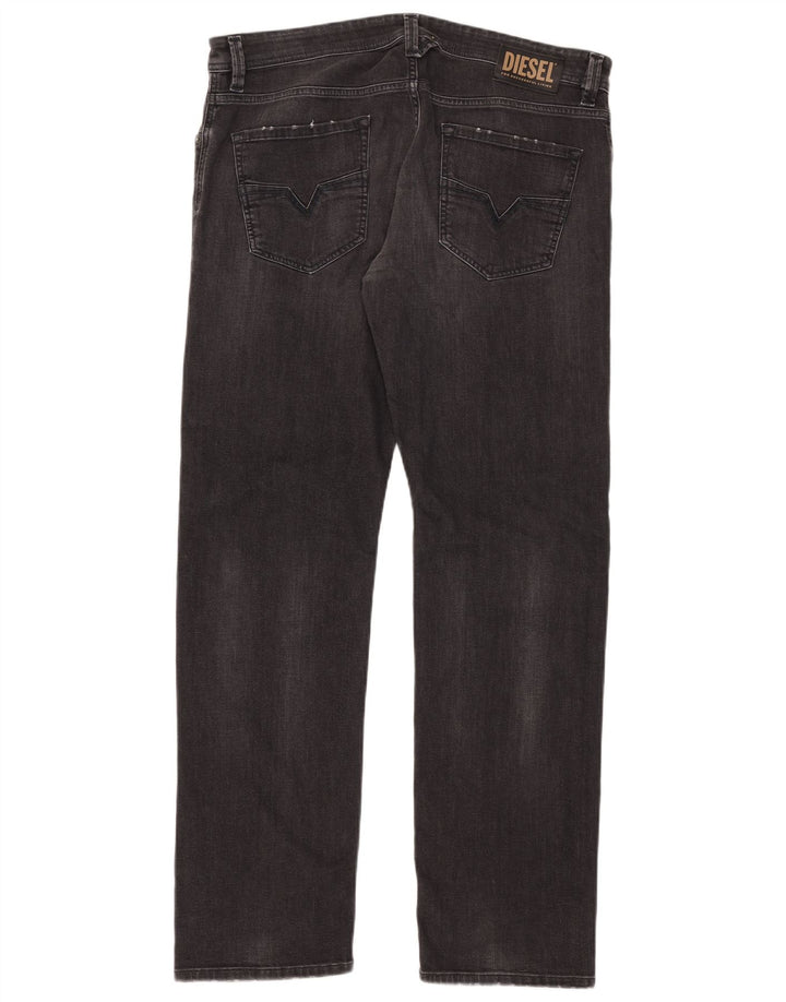 Diesel Herre Larkee Regular Straight Jeans W38 L32 Grå Bomuld