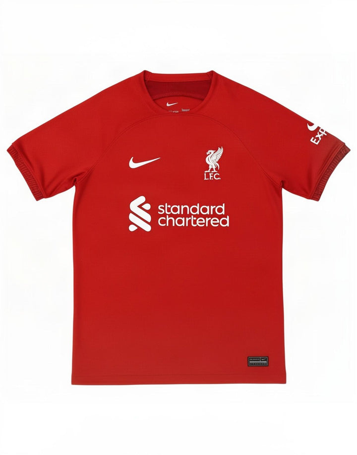 Nike Boys Liverpool Grafisk T-Shirt Top 12-13 År Stor Rød Polyester