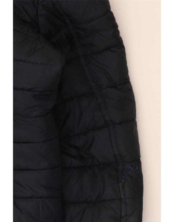 Joules Dame Hætte Polstret Frakke UK 16 Large Navy Blue Polyester