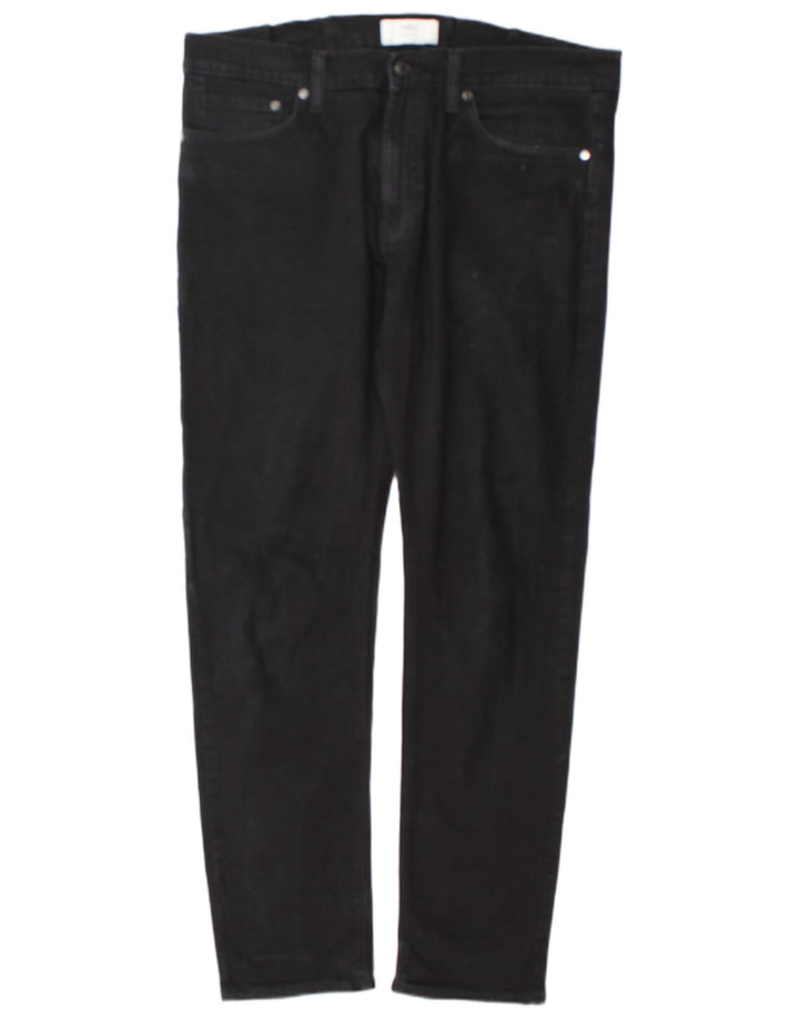 Marks & Spencer Herre Slim Jeans W34 L31 Sort Bomuld