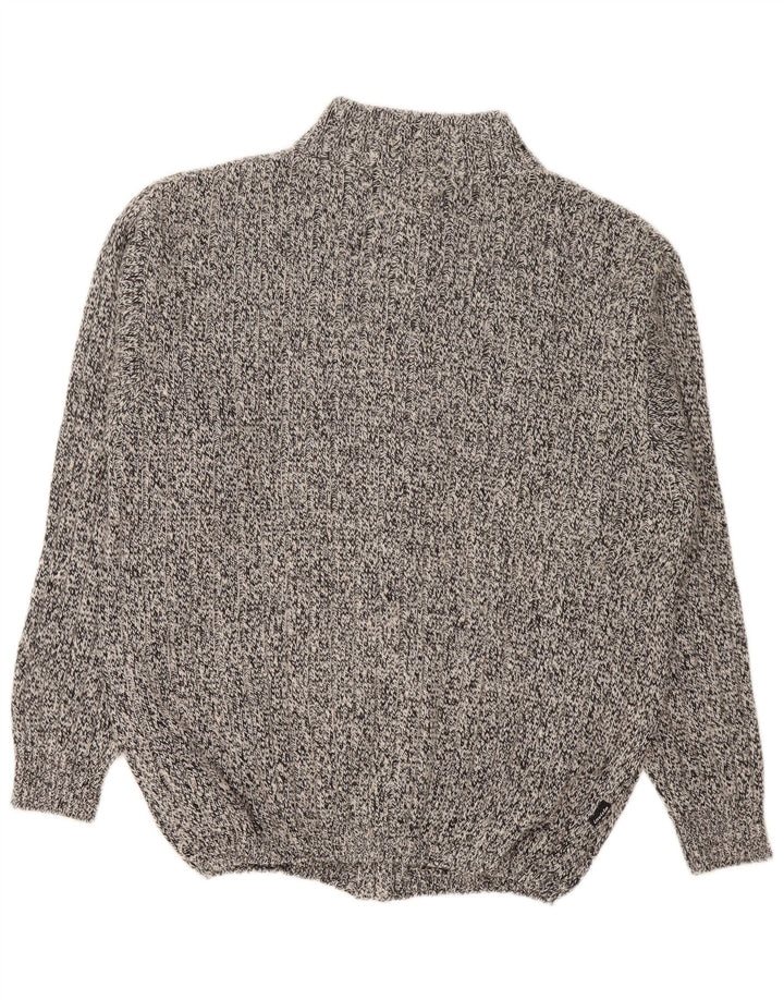 Invicta Herre Cardigan Sweater Stor grå Flecked Bomuld