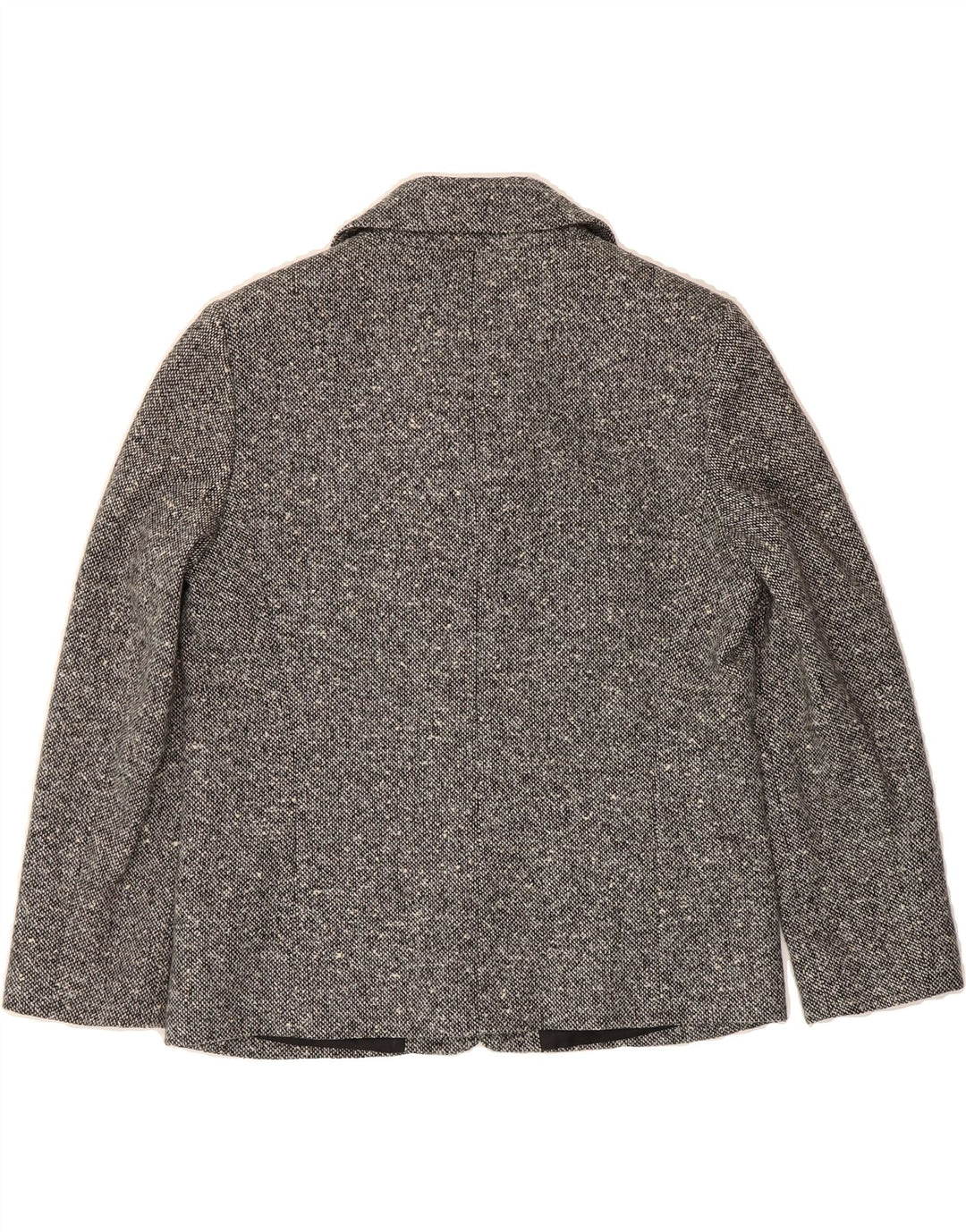 LUISA SPAGNOLI Womens 4 Button Blazer Jacket IT 46 Large Grey Flecked Wool Vintage Luisa Spagnoli and Second-Hand Luisa Spagnoli from Messina Hembry 
