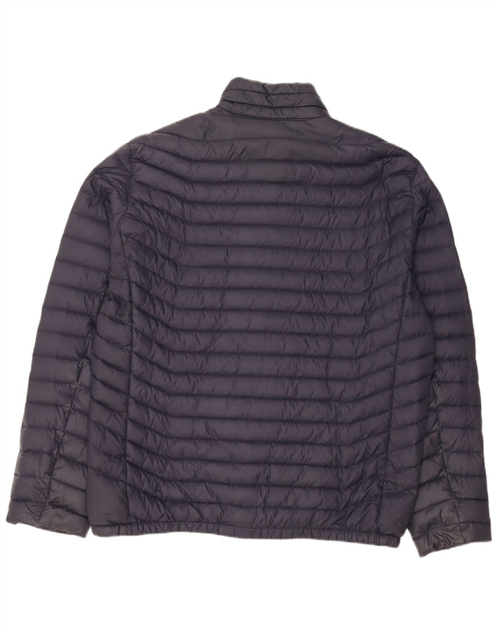 MICHAEL KORS Polstret jakke til mænd UK 42 XL marineblå nylon