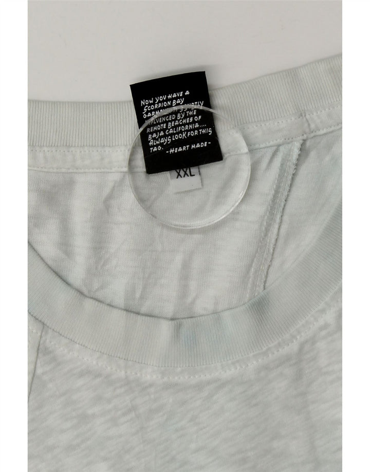 Scorpion Bay Herre T-Shirt Top 2XL Blå Bomuld