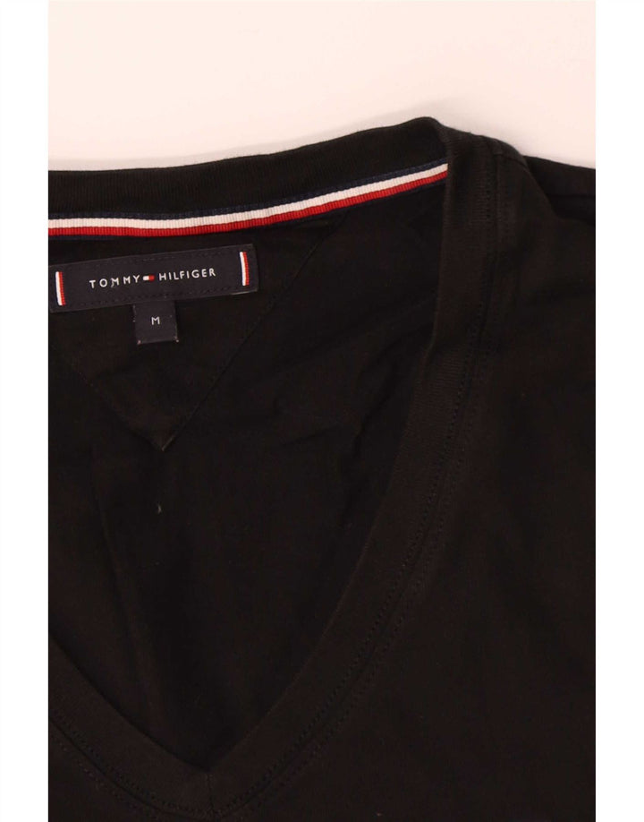 Tommy Hilfiger Herre T-Shirt Top Medium Sort Bomuld