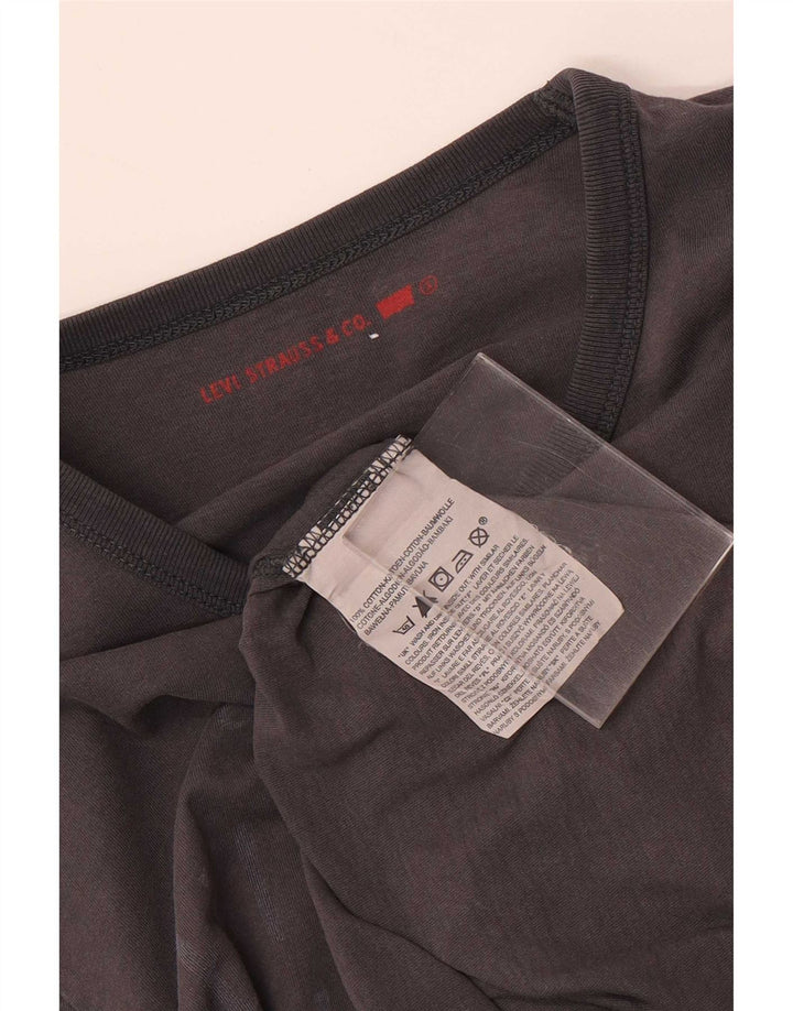 Levi's Herre grafisk top langærmet lille grå bomuld