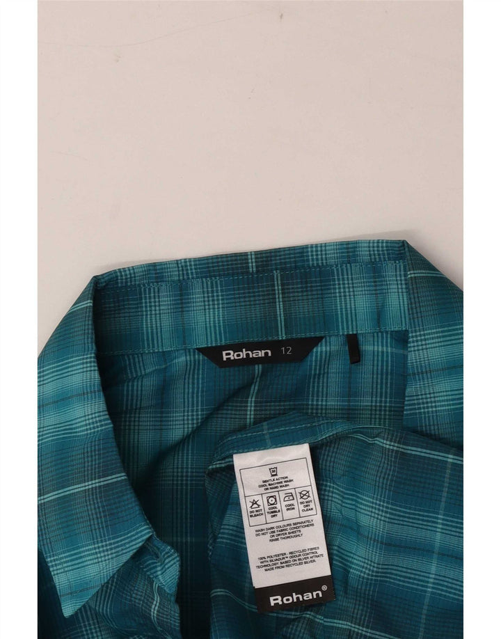 Rohan Dameskjorte UK 12 Medium Blue Ternet Polyester