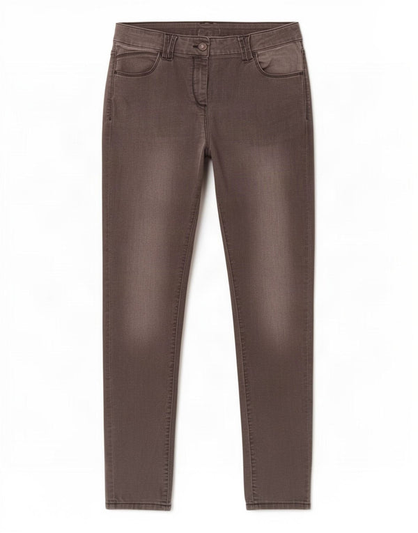 Marks & Spencer Dame Skinny Jeans UK 14 Medium W34 L30 Grå Bomuld
