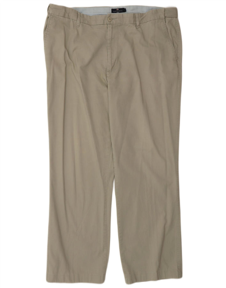 Marks & Spencer Dame Blue Harbor Lige Chinobukser W42 L33 Grå