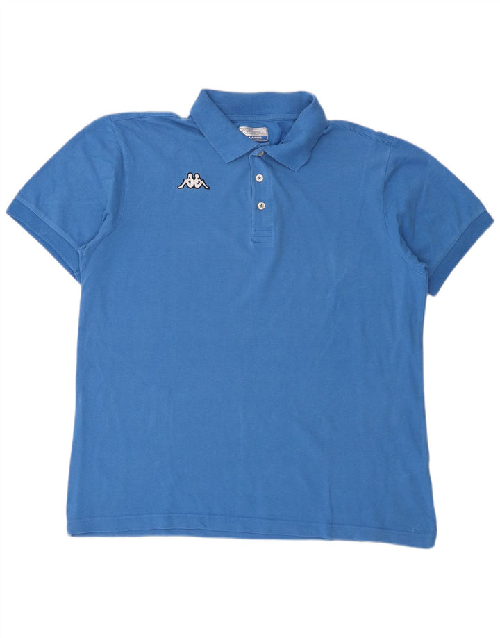Kappa herre poloshirt XL blå bomuld
