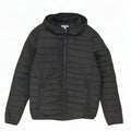 Jack & Jones Herre hættepolstret jakke UK 36 Lille sort polyester