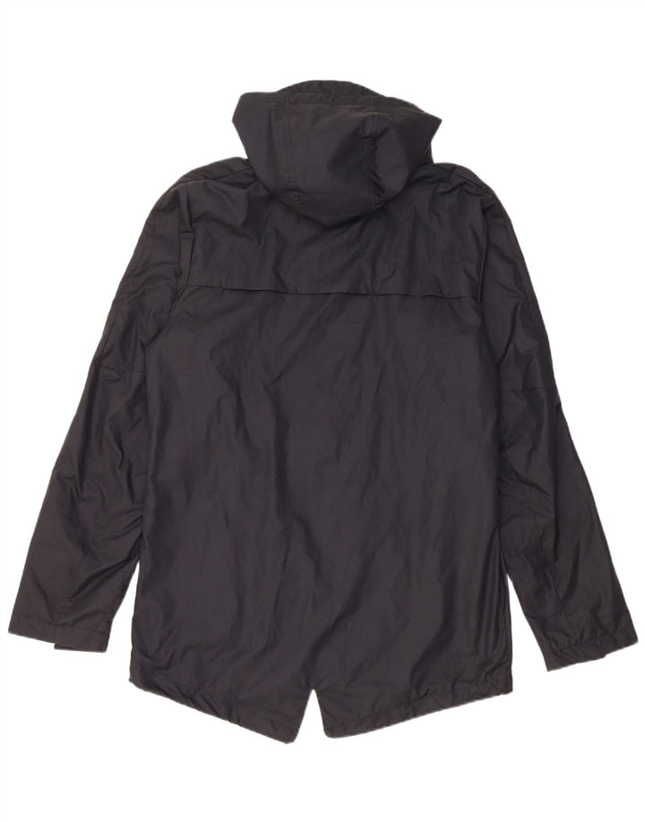 Nike Herre grafisk regnjakke med hætte UK 38 Medium Navy Blue Polyester