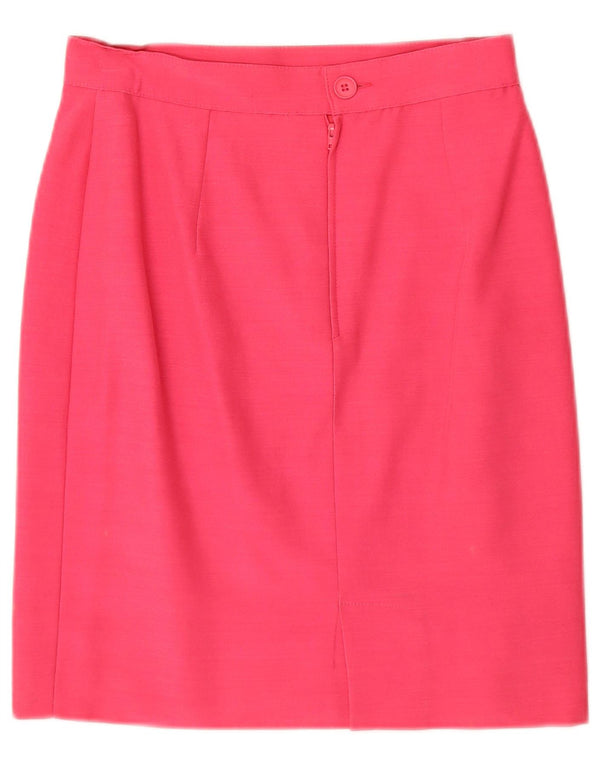 Vintage lige nederdel til kvinder UK 12 Medium W28 Pink