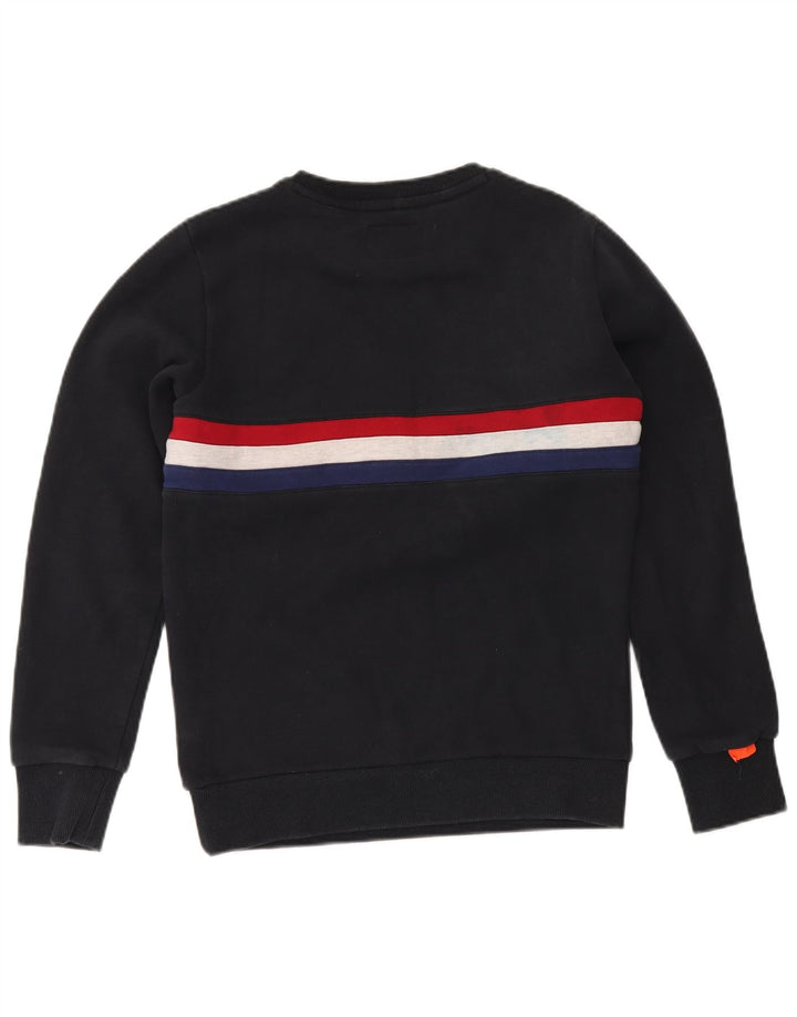 Superdry Sweatshirt til mænd Medium Marineblå Colourblock Bomuld