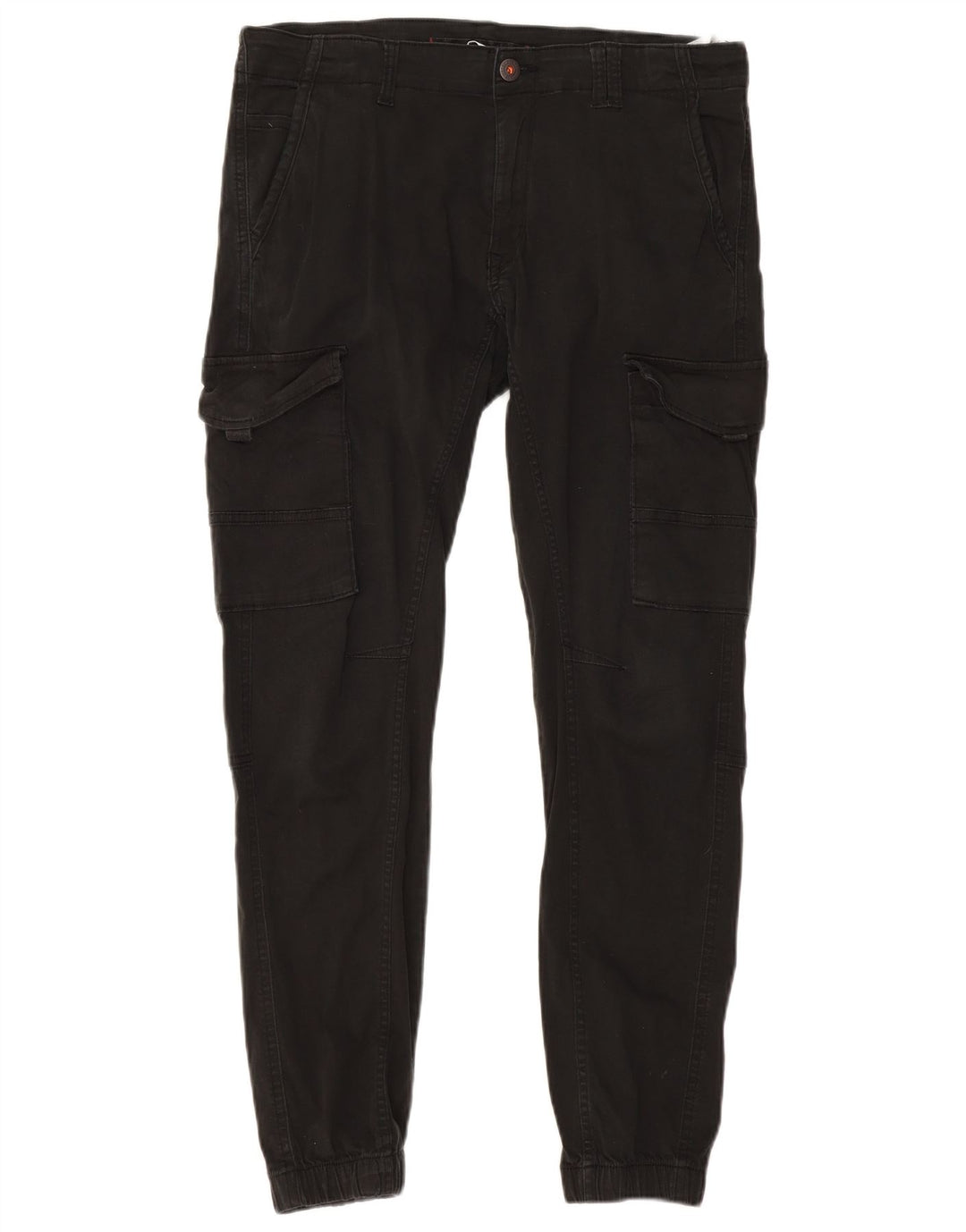 JACK & JONES Herre jogger Cargo Bukser W34 L30 Sort Bomuld