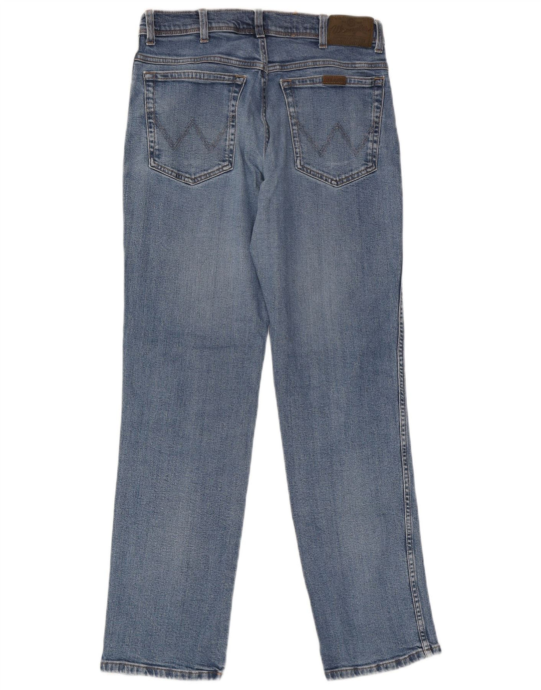 Wrangler Straight Jeans til mænd W33 L34 blå bomuld