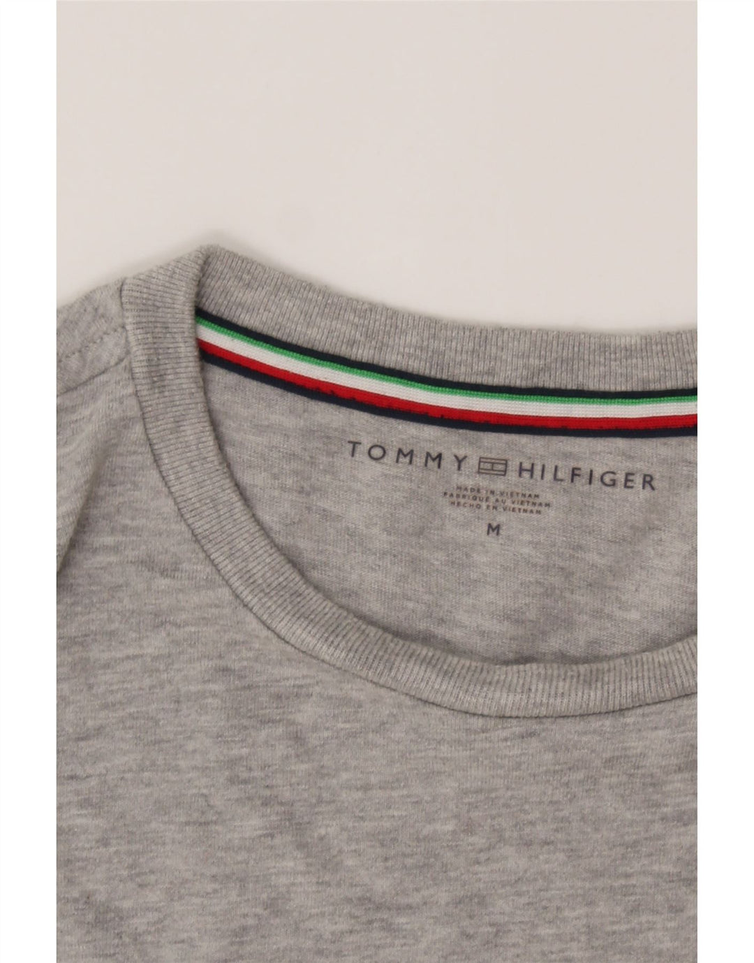 TOMMY HILFIGER Mens Top Long Sleeve Medium Grey Cotton Vintage Tommy Hilfiger and Second-Hand Tommy Hilfiger from Messina Hembry 