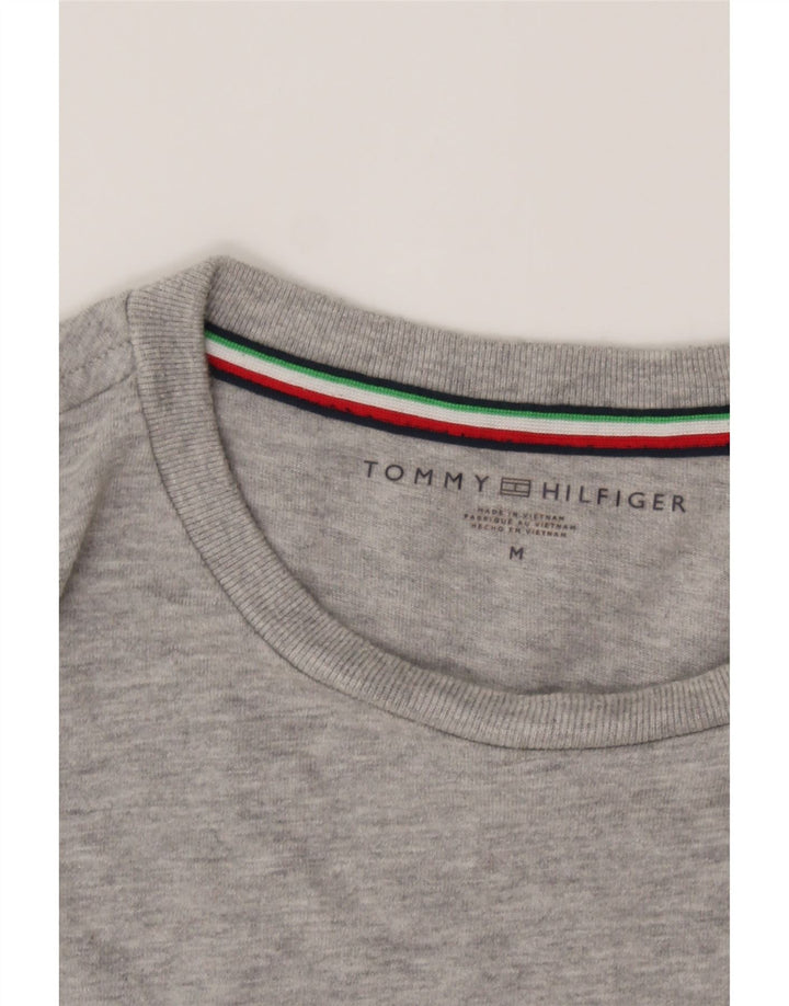 TOMMY HILFIGER Mens Top Long Sleeve Medium Grey Cotton Vintage Tommy Hilfiger and Second-Hand Tommy Hilfiger from Messina Hembry 