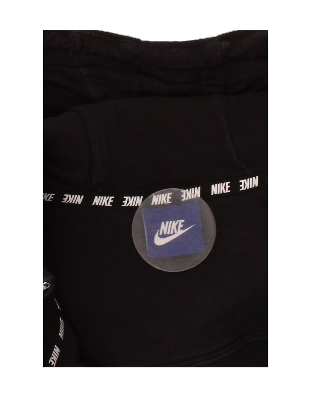 NIKE Womens Zip Hoodie Sweater UK 16 Large Black Vintage Nike and Second-Hand Nike from Messina Hembry 