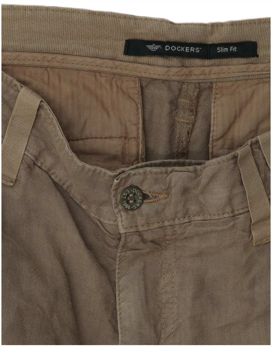 Dockers Herre Slim Fit Chino Bukser W34 L29 Khaki