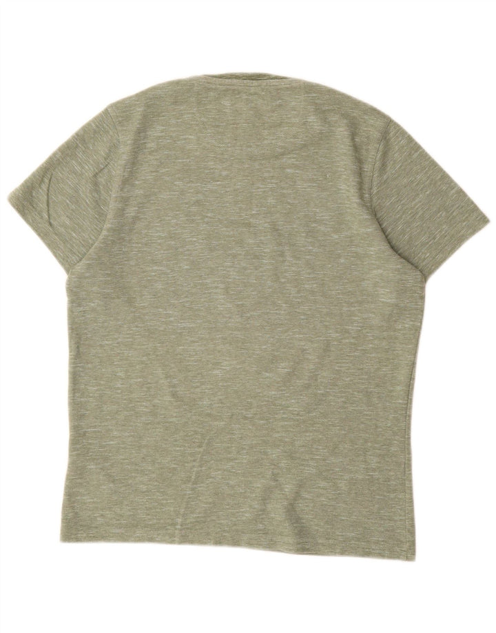 Barbour Herre T-Shirt Top Lille Grøn Flecked Bomuld