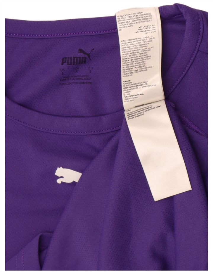 Puma Herre T-Shirt Top Lille Lilla Colourblock Polyester
