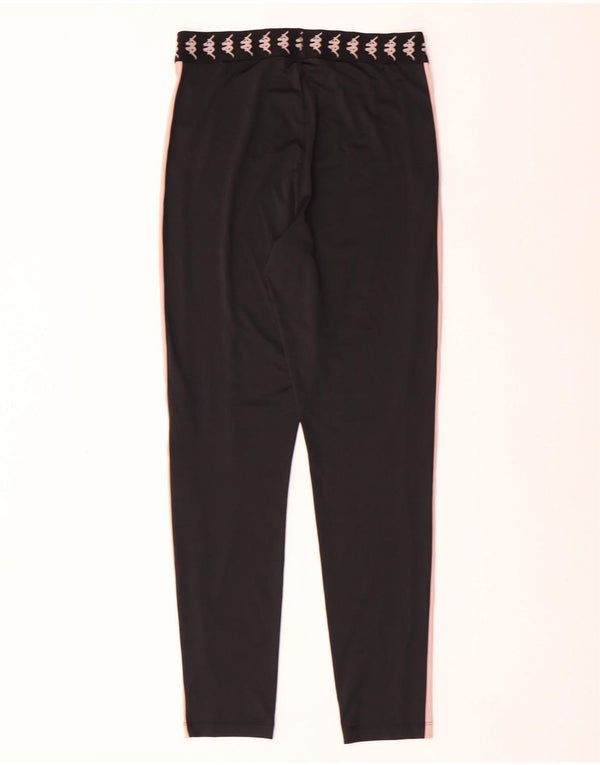 Kappa Womens Tezenis Grafiske Leggings UK 8 Small Black Colourblock