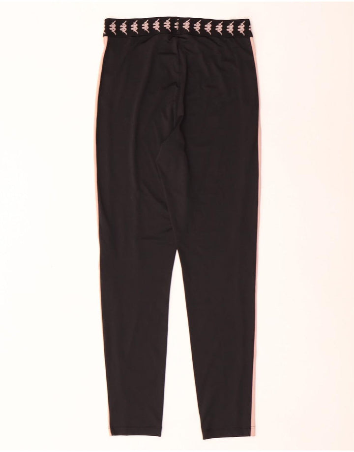 Kappa Womens Tezenis Grafiske Leggings UK 8 Small Black Colourblock