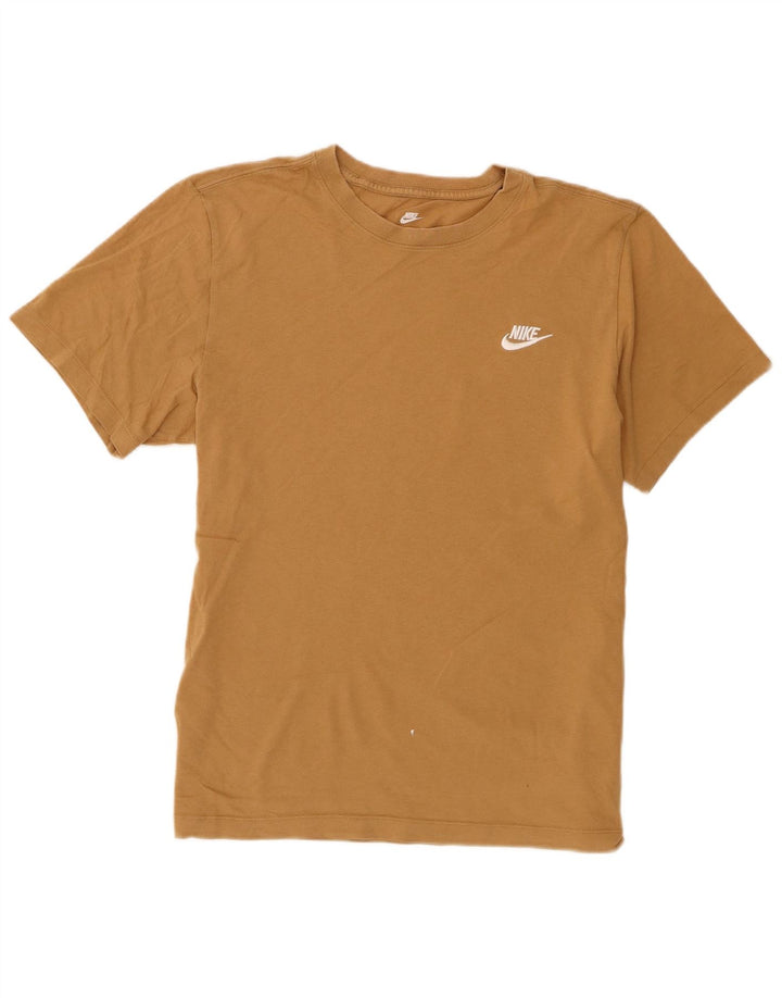 Nike T-shirt top mellembeige bomuld til mænd