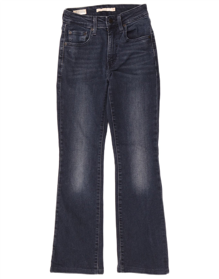 Levi's Dame 725 High Rise Bootcut Jeans W24 L30 Marineblå Bomuld