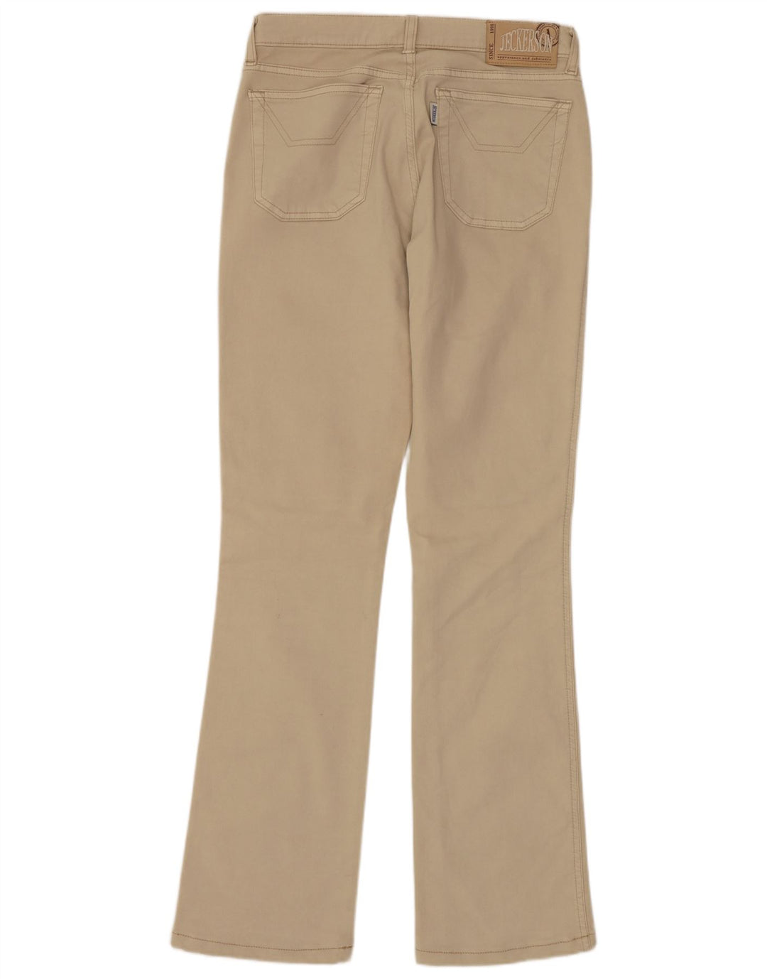 JECKERSON Dame Bootcut Jeans W29 L31 Beige Bomuld