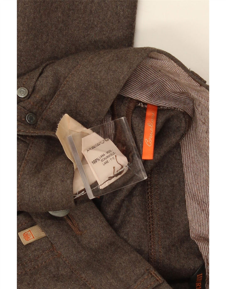 CORNELIANI Straight Casual bukser til mænd W36 L28 Brun uld