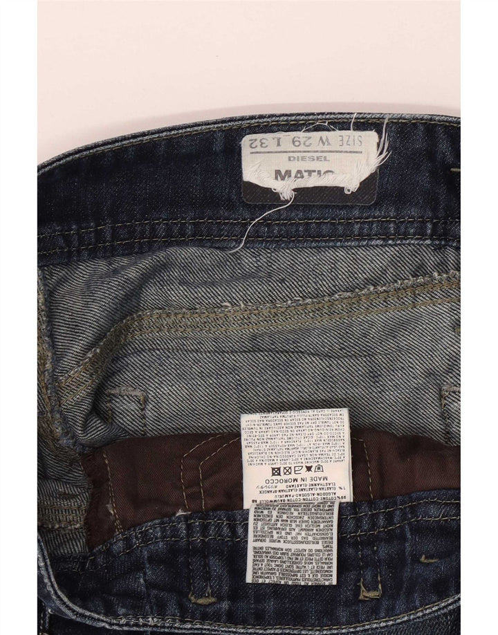 Diesel Dame Matic Slim Jeans W29 L32 Marineblå Bomuld