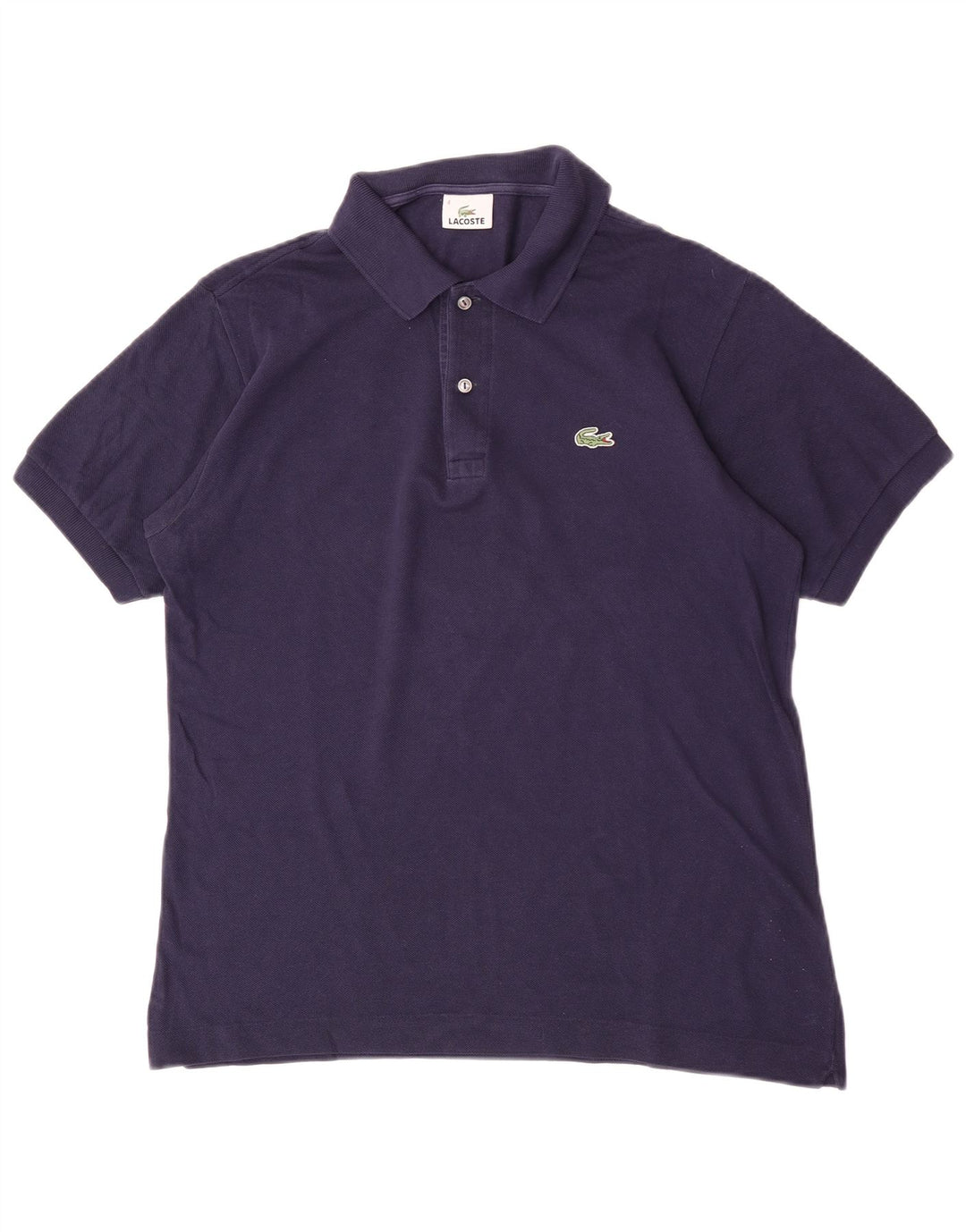 Lacoste herre poloshirt størrelse 4 Medium marineblå bomuld