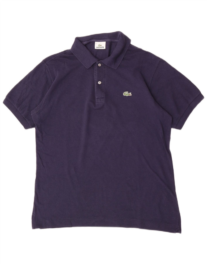 Lacoste herre poloshirt størrelse 4 Medium marineblå bomuld