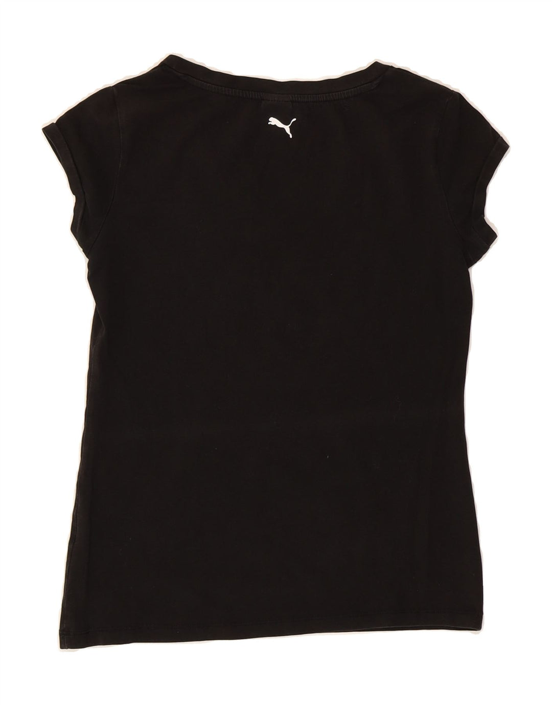 PUMA Womens Graphic T-Shirt Top UK 10 Small  Black Vintage Puma and Second-Hand Puma from Messina Hembry 