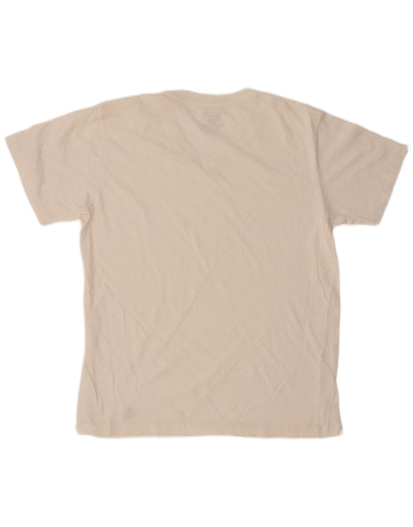 PENGUIN Herre T-Shirt Top Medium Hvid Bomuld