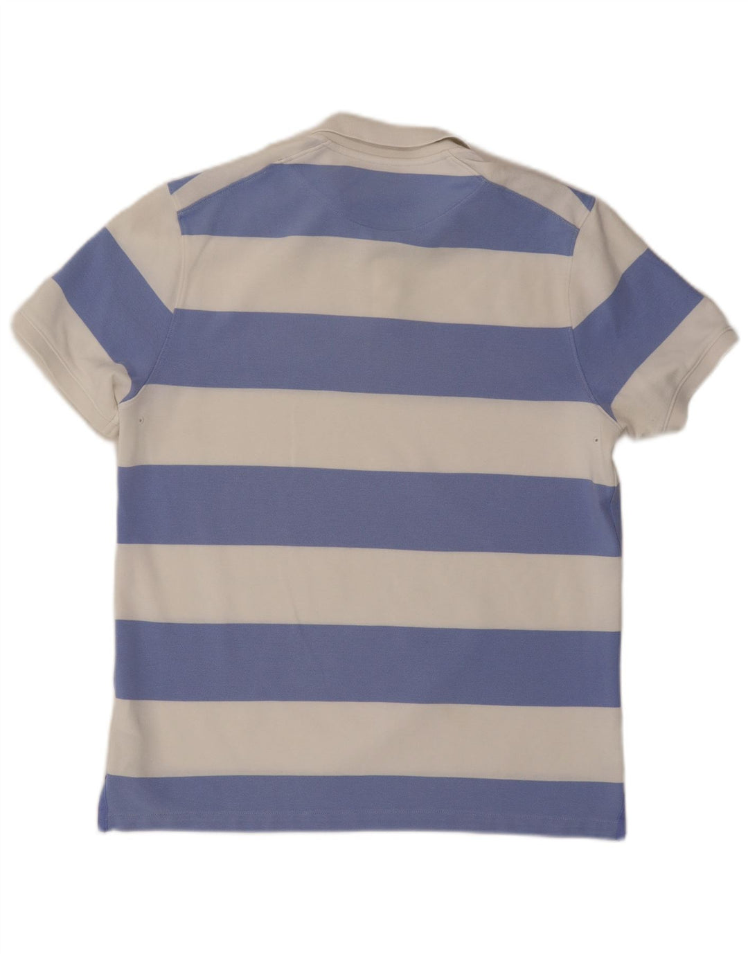 NIKE Herre Dri Fit Rugby Polo Shirt Stor hvid stribet bomuld