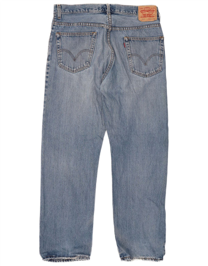 LEVI'S Herre 505 Straight Jeans W36 L30 Blå Bomuld