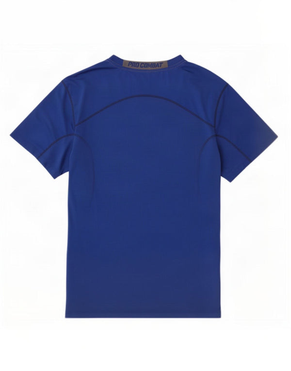 Nike Herre Dri Fit T-Shirt Top Stor Blå Polyester