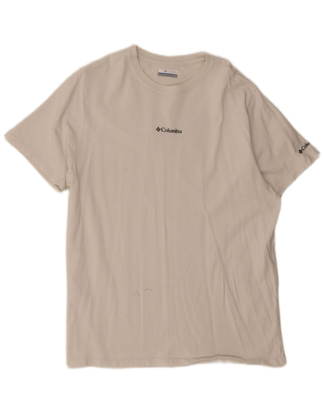 Columbia Herre grafisk T-shirt Top Stor hvid bomuld