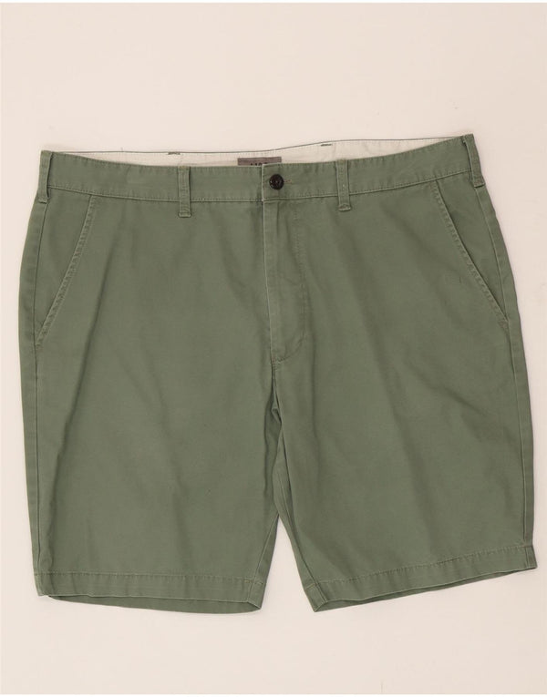 Marks & Spencer Herre Chino Shorts W38 XL Grøn Bomuld