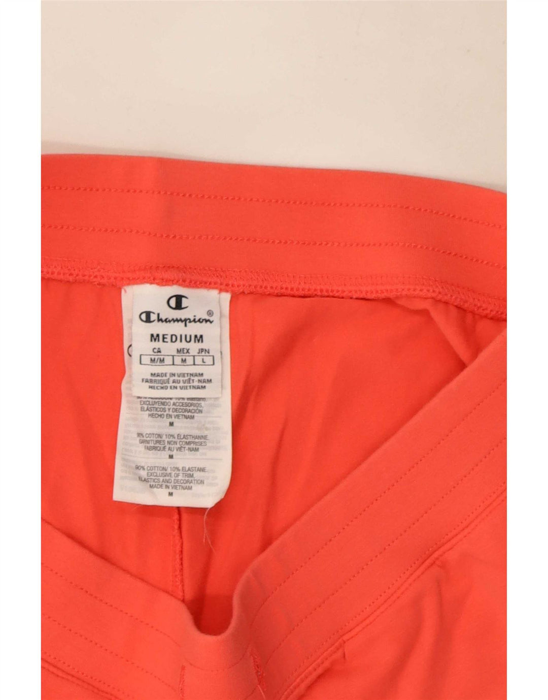 Champion Kvinder grafiske sportsshorts UK 14 Medium Orange Bomuld