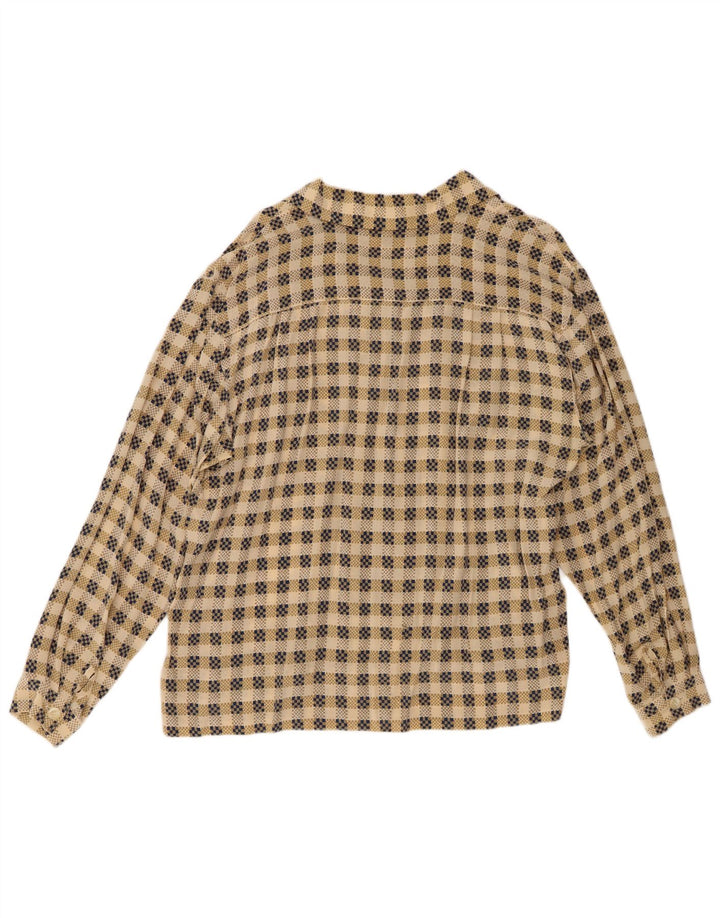 cherie Dameskjorte IT 52/54 2XL Beige Ternet Silke