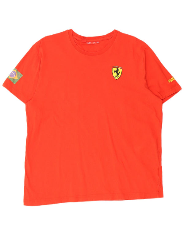 PUMA Mens Ferrari T-Shirt Top XL Red