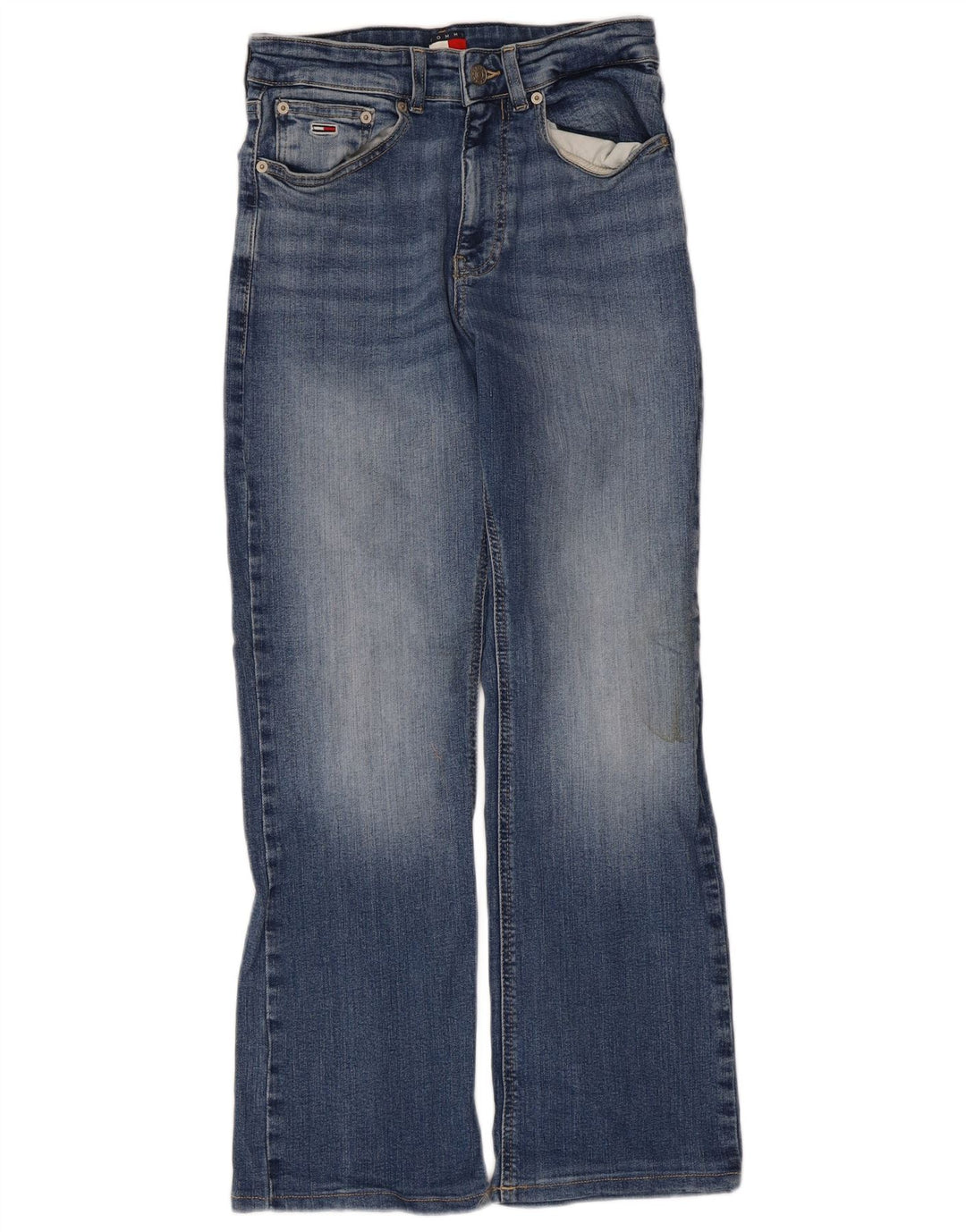 Tommy Hilfiger Dame Bootcut Jeans W28 L30 Blå Bomuld
