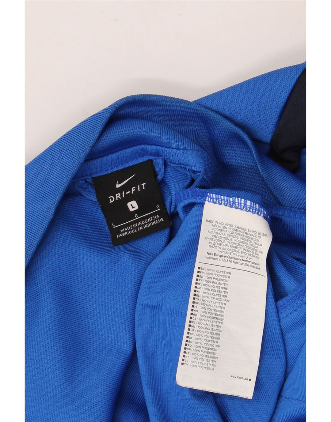 NIKE Herre Dri Fit træningsdragt Topjakke Stor Blå Colourblock Polyester