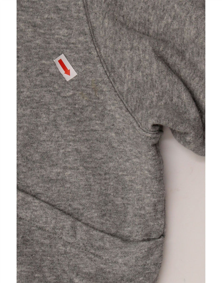NIKE Womens Oversized Hoodie Jumper UK 14 Medium Grey Cotton Vintage Nike and Second-Hand Nike from Messina Hembry 